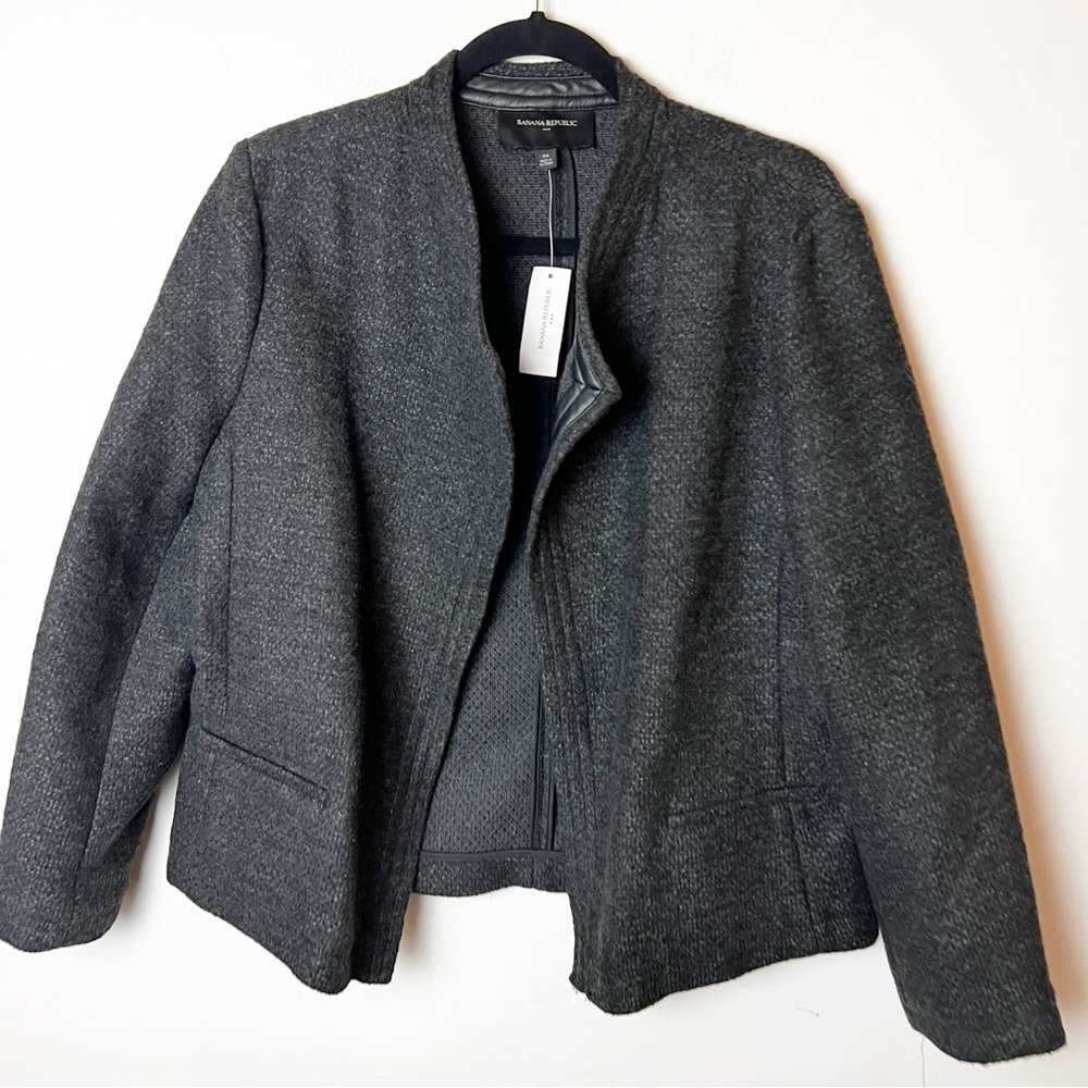 NWT SZ 14 Banana Republic Black Jacket